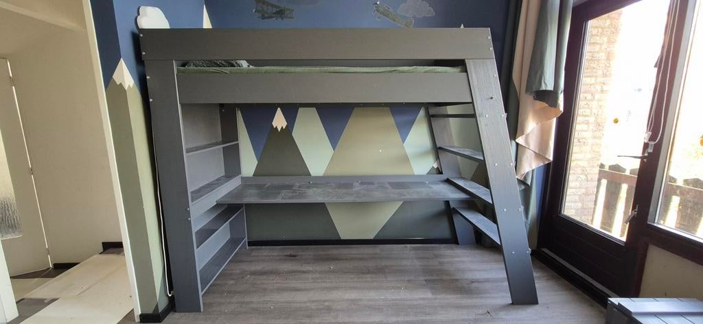 Woood Julien Hoogslaper - Prima Staat, Kinderen en Baby's, Kinderkamer | Stapelbedden en Hoogslapers, Gebruikt, Hoogslaper, Ophalen