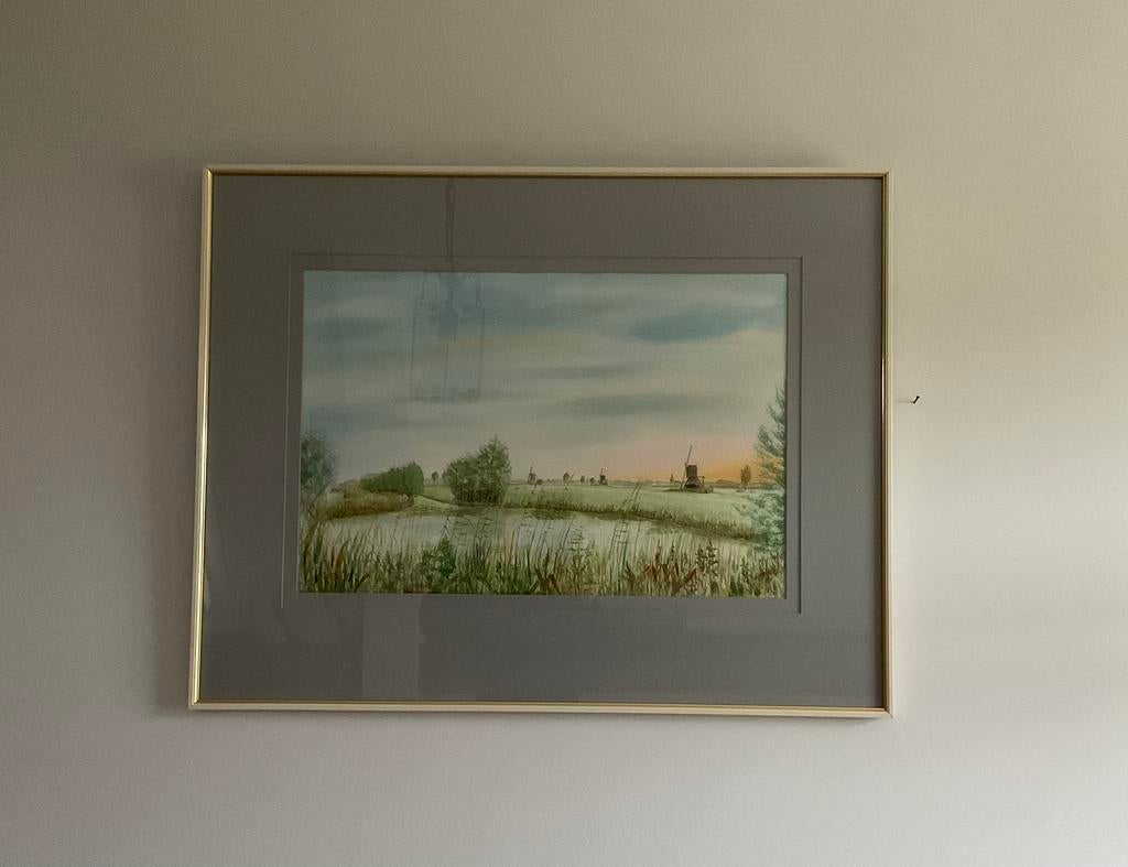 Prachtig Landelijk schilderij, Antiek en Kunst, Kunst | Schilderijen | Klassiek, Ophalen