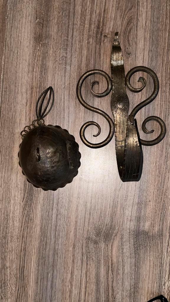 Cloche Murale Vintage en Fer Forgé, Antiek en Kunst, Antiek | Woonaccessoires, Ophalen of Verzenden