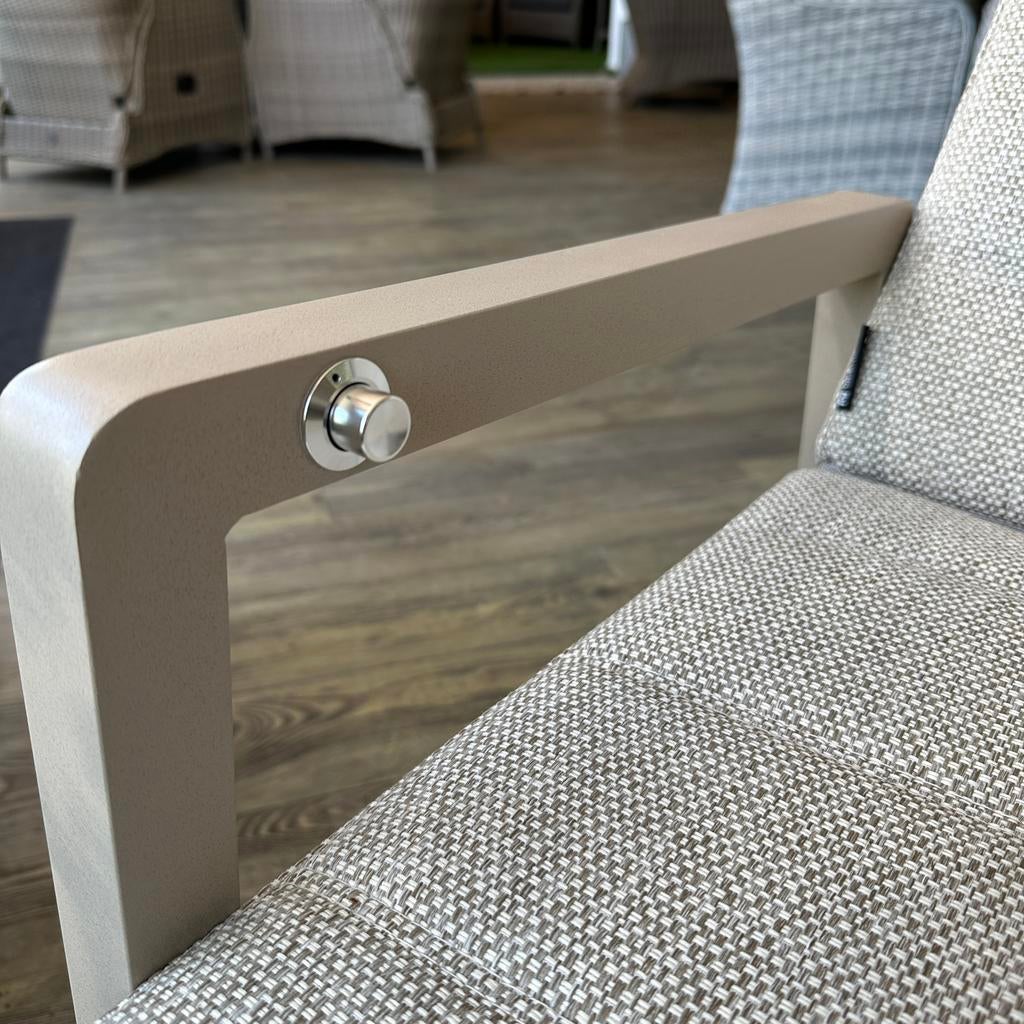 LIFE Tuinset – showroommodel – 6 verstelbare stoelen, Tuin en Terras, Zenq, Verzenden, ., Aluminium