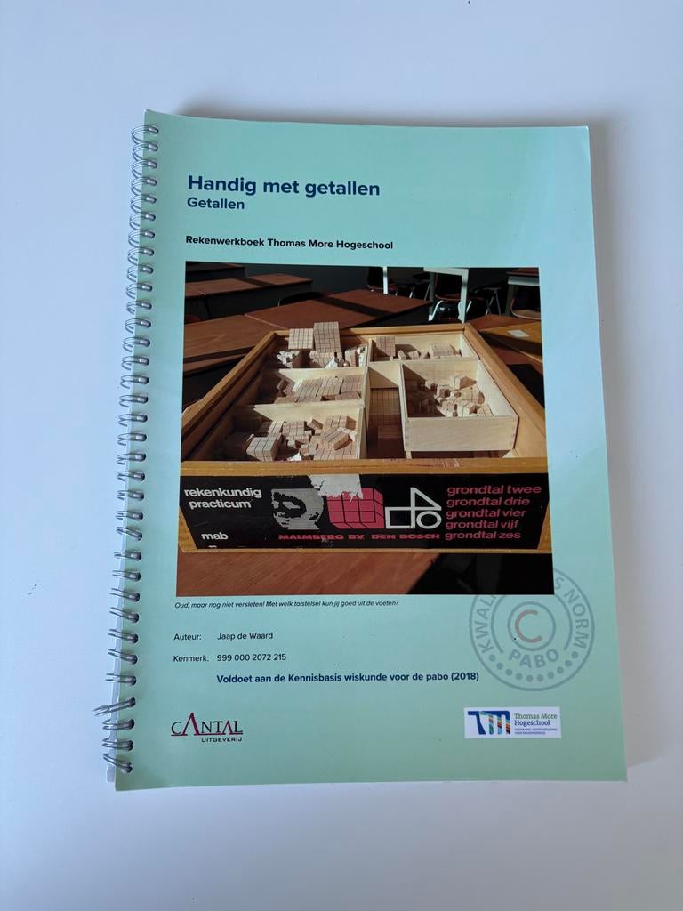 Handig met getallen Rekenwerkboek Thomas More Hogeschool, Boeken, Ophalen of Verzenden, Alpha, Zo goed als nieuw, LBO