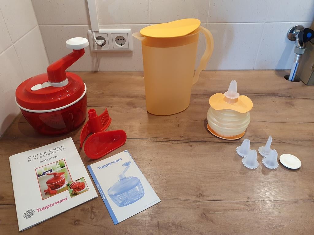 Quick Chef 3 , sapkan 2,1 liter  , harmonikaatje, Huis en Inrichting, Keuken | Tupperware, Zo goed als nieuw, Overige typen, Ophalen of Verzenden
