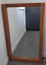 spiegel met eikenhout lijst 100cm x 60cm x 5cm, Ophalen, Gebruikt, 75 tot 100 cm, Minder dan 100 cm