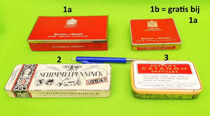 Mini blikjes - Modern of Vintage - Lees tekst, Verzamelen, Blikken, Gebruikt, Overige, Overige merken, Ophalen of Verzenden