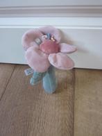 Tiamo Little Dutch groen/roze zacht pluche bloem staaframmel, Ophalen of Verzenden, Nieuw, Overige typen