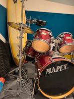 Mapex Pro-M Drumstel met Zildjian Bekkens en Hoezen, Ophalen, Gebruikt, Overige merken