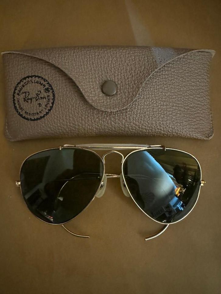 Vintage B&L Ray-Ban Aviator Outdoorsman 58mm zonnebril O12, Sieraden, Tassen en Uiterlijk, Zonnebrillen en Brillen | Heren, Gebruikt
