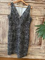Hobbs zijden jurk maat 42 zwart witte panter print, Kleding | Dames, Ophalen of Verzenden, Zo goed als nieuw, Maat 42/44 (L), Zwart