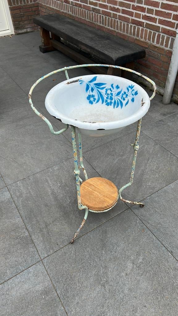 Antiek wastafeltje, Ophalen of Verzenden, Zo goed als nieuw, 75 cm of meer, 60 cm of meer