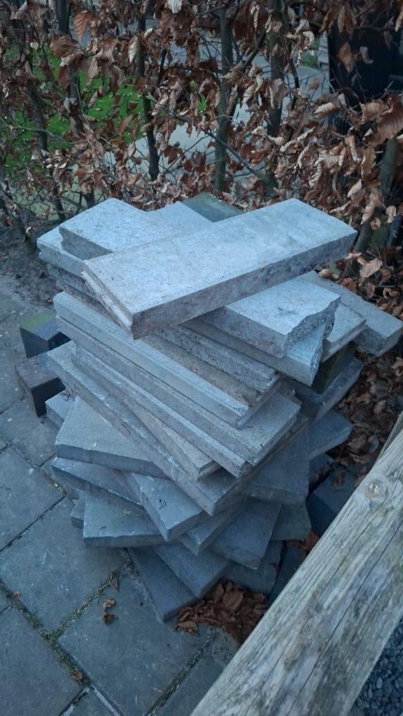 Gebruikte terrastegels van beton 5 stuks 60x60 cm, Ophalen, Gebruikt, Minder dan 5 m², Beton