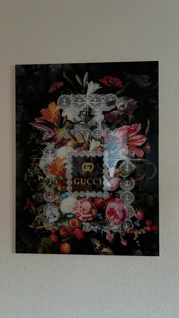 Glas schilderij, Ophalen of Verzenden