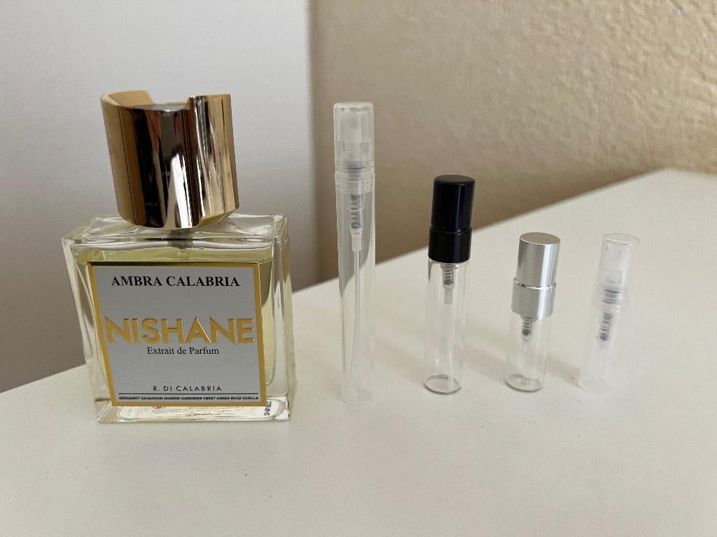 Nishane – Ambra Calabria decant sample split parfum, Verzenden, Nieuw