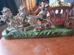 Vintage Porseleinen Koets met Paarden, Antiek en Kunst, Ophalen of Verzenden