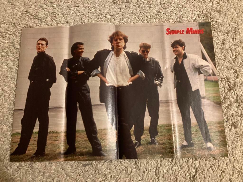 Poster A3 formaat SIMPLE MINDS, Ophalen of Verzenden, A1 t/m A3