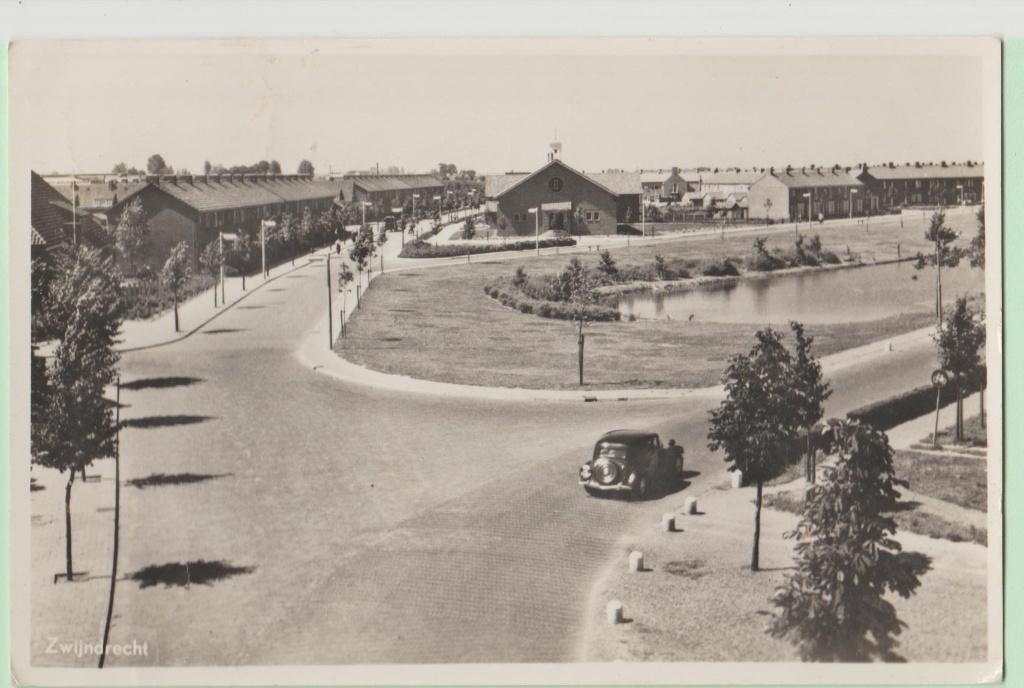 Zwijndrecht 1952 ( Auto Hanomag Record ), Verzenden, 1940 tot 1960, Gelopen, Zuid-Holland
