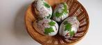 4 vintage cloisonne emaille eieren, Ophalen of Verzenden