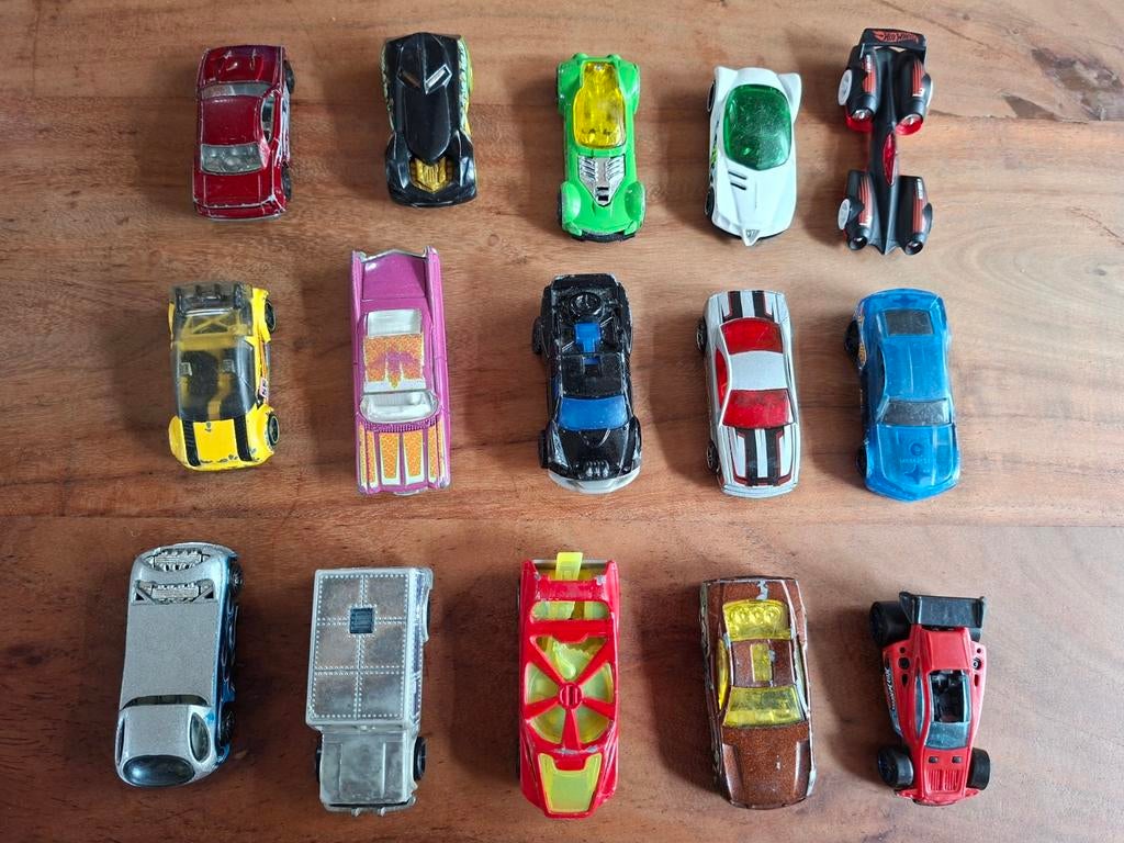 15 hotwheels auto's autootjes metaal mattel, Ophalen of Verzenden, Gebruikt