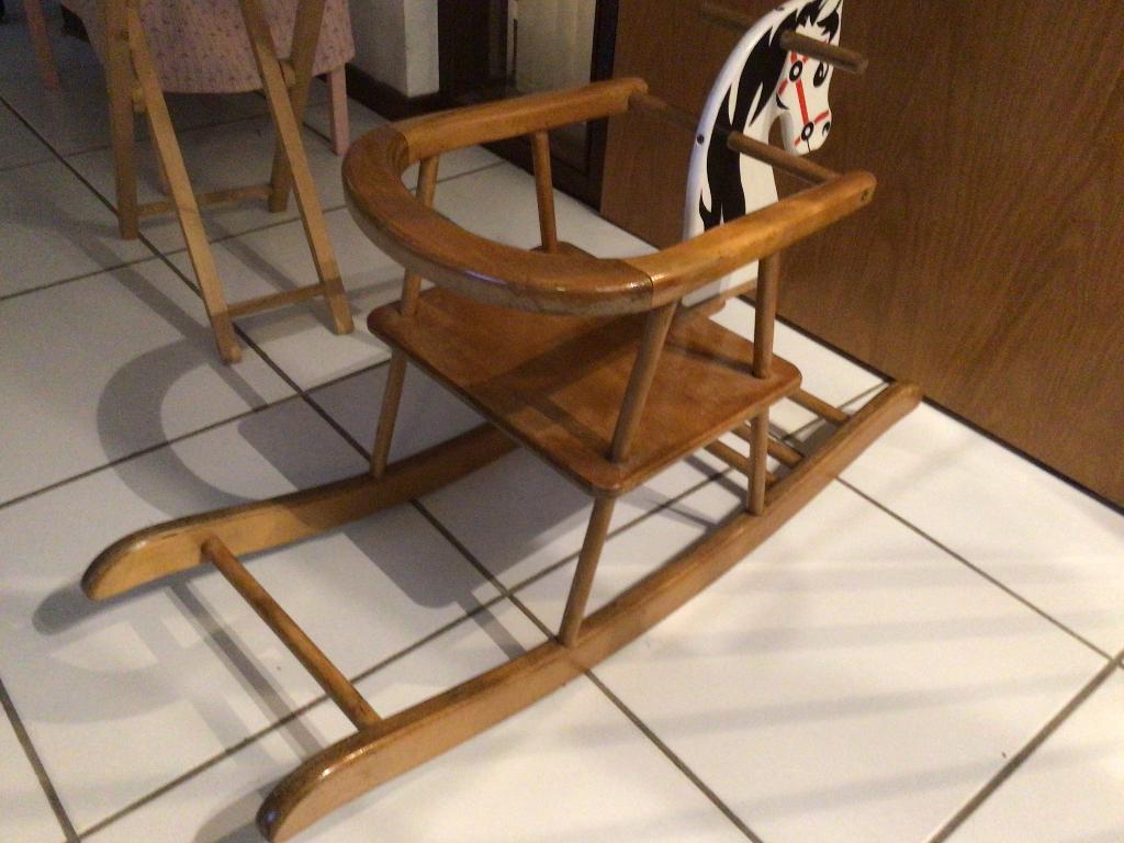 houten hobbelpaard, Kinderen en Baby's, Speelgoed | Hobbelfiguren, Ophalen, Gebruikt