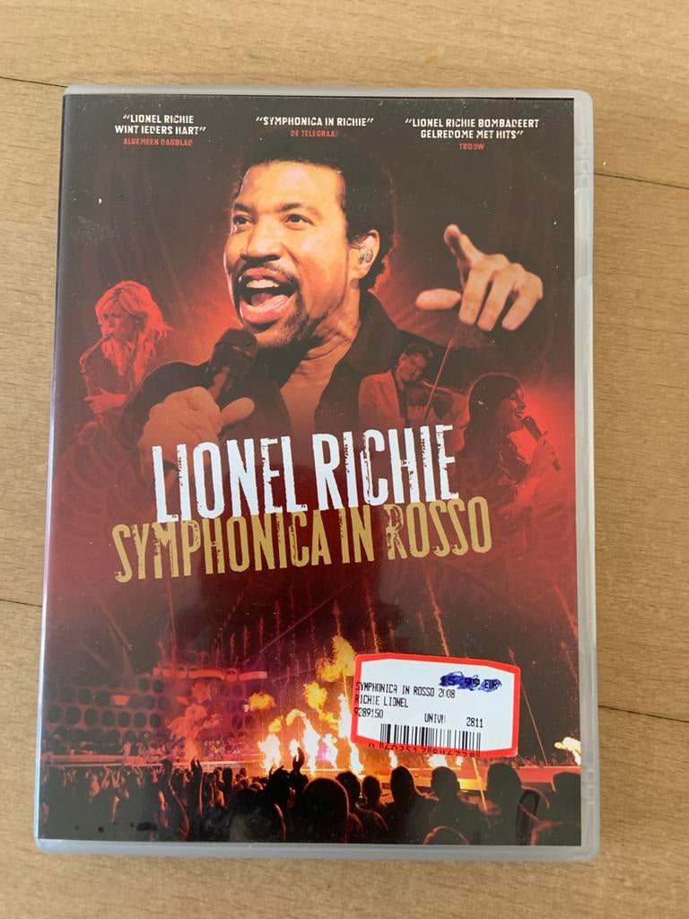 Lionel Richie - Symphonica in Rosso DVD, Alle leeftijden, Ophalen of Verzenden, Zo goed als nieuw, Muziek en Concerten