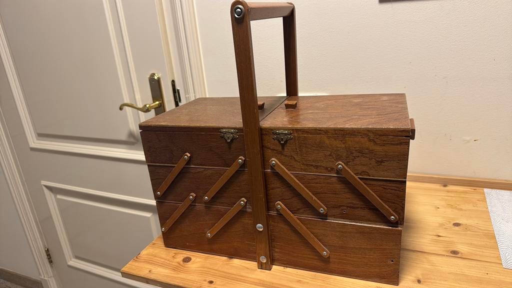 Naaikistje uit grootmoederstijd, Ophalen of Verzenden, Zo goed als nieuw, Naaimachine, Overige merken