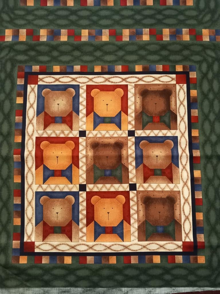 Quiltstof Debbie mumm panel, Overige kleuren, Nieuw, Ophalen of Verzenden, 30 tot 120 cm