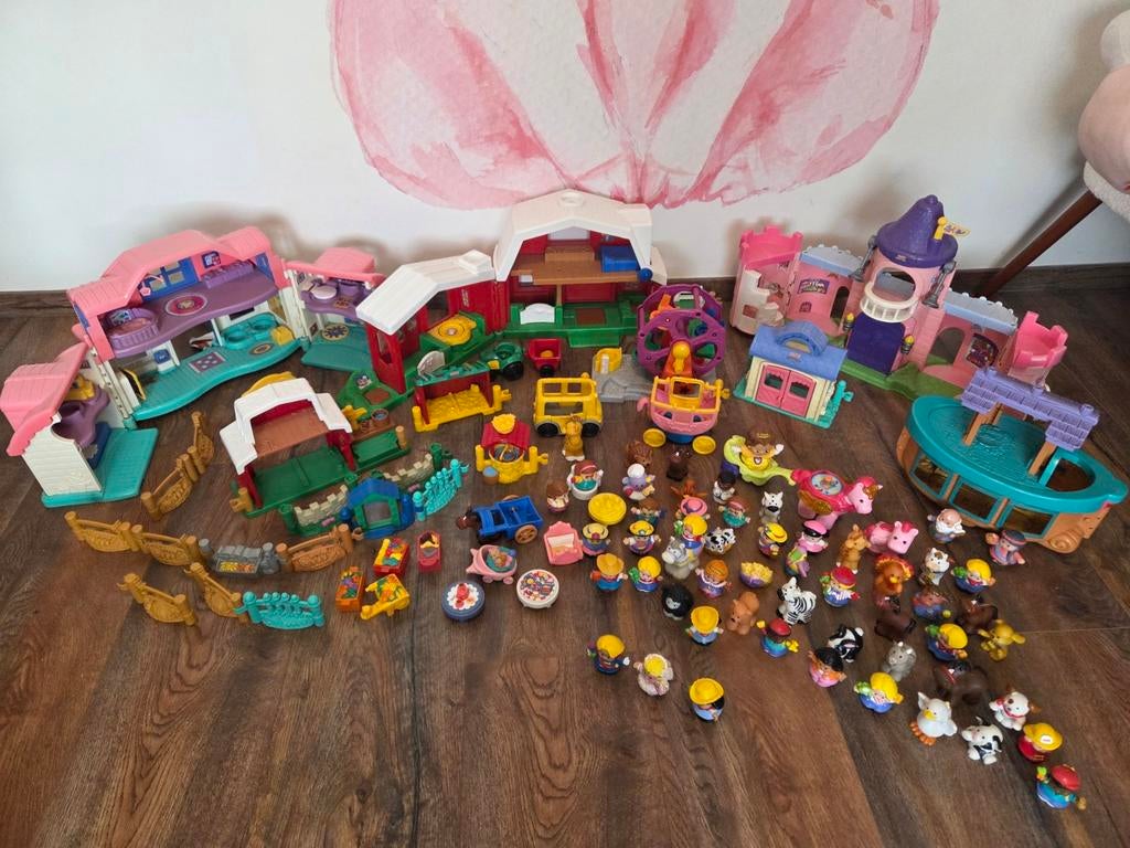 Grote Fisher Price Little People Speelset met veel figuren, Ophalen of Verzenden, Gebruikt, Speelset