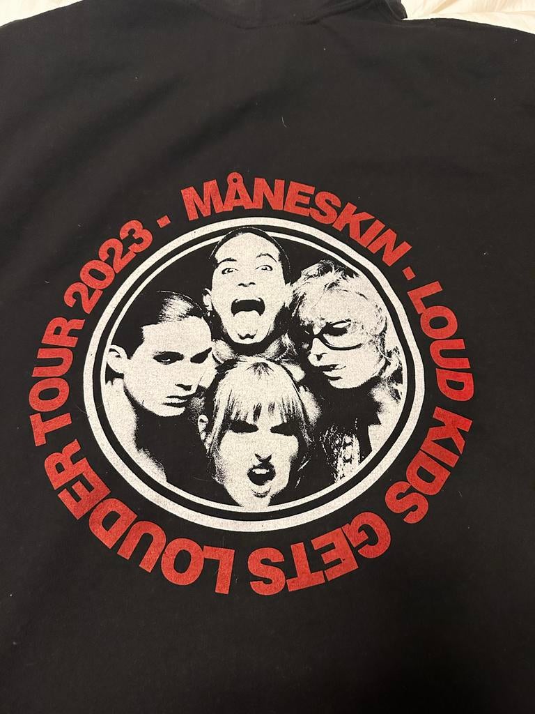 Måneskin Loud Kids Tour 2023 Hoodie - Gedragen, Ophalen of Verzenden, Gedragen, Zwart