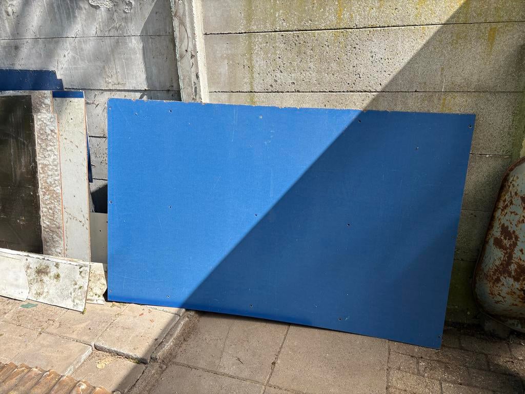 Trespa platen en boeiboord stukken - Diverse maten, Ophalen, Gebruikt, HPL, Minder dan 20 mm