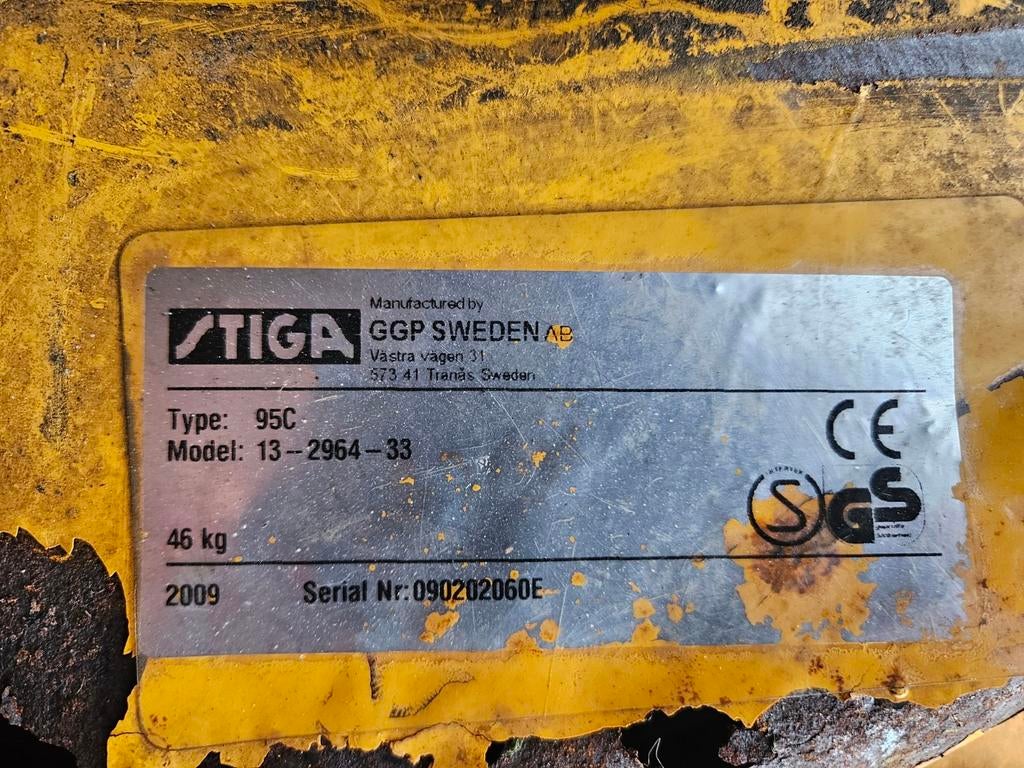 Stiga Combi 95C Maaidek - 2009 Model, Tuin en Terras, Grasmaaiers, Ophalen, Cirkelmaaier, Gebruikt, STIGA