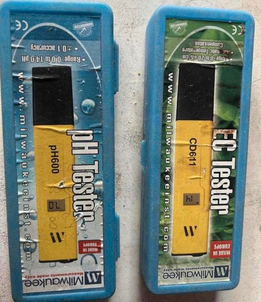 Milwaukee pH Tester pH600 & EC Tester CD611, Doe-het-zelf en Verbouw, Meetapparatuur, Ophalen of Verzenden, Zo goed als nieuw