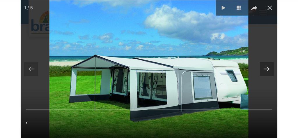 Brand Panama voortent + Parasol XL luifel - Zo goed als nieu, Caravans en Kamperen, Ophalen, Zo goed als nieuw, Brand