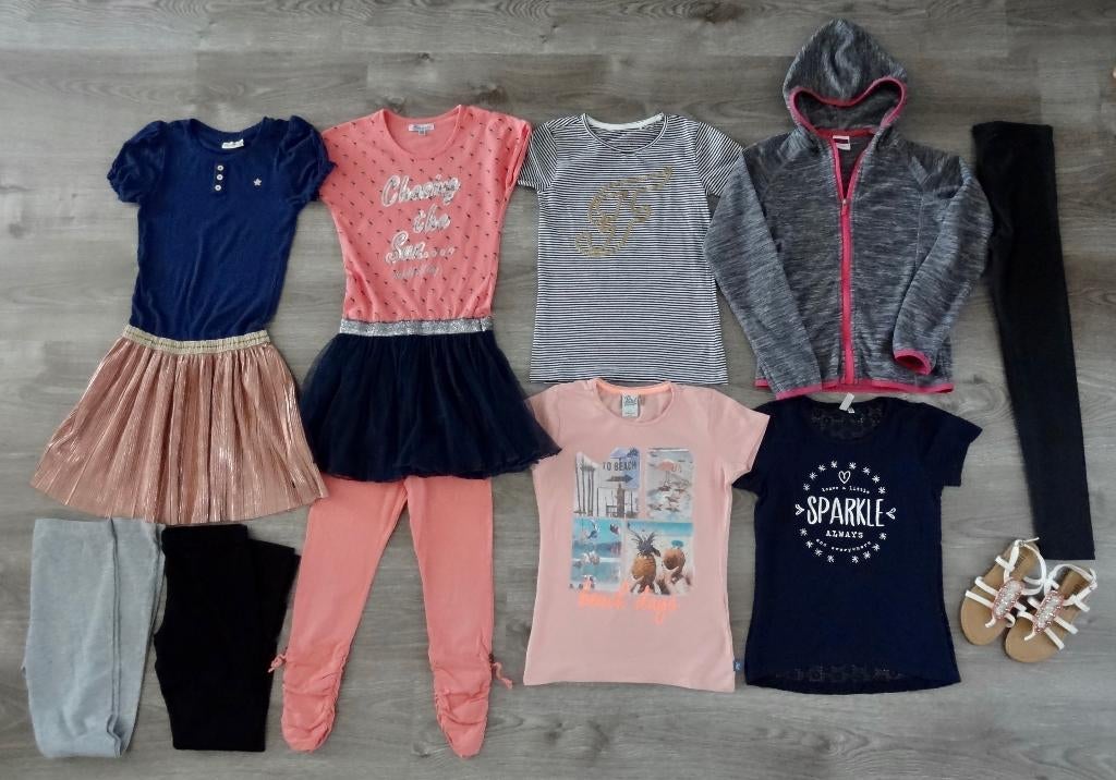 Pakket meisjes kleding maat 140 146, Meisje, Ophalen of Verzenden, Zo goed als nieuw, Setje