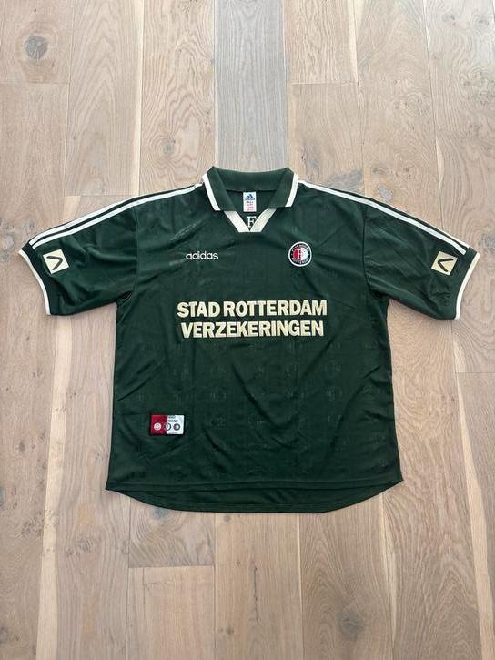 Feyenoord Uitshirt 1997/1998 - Maat XXL, Kleding | Heren, T-shirts, Gedragen, Overige maten, Groen, Ophalen of Verzenden
