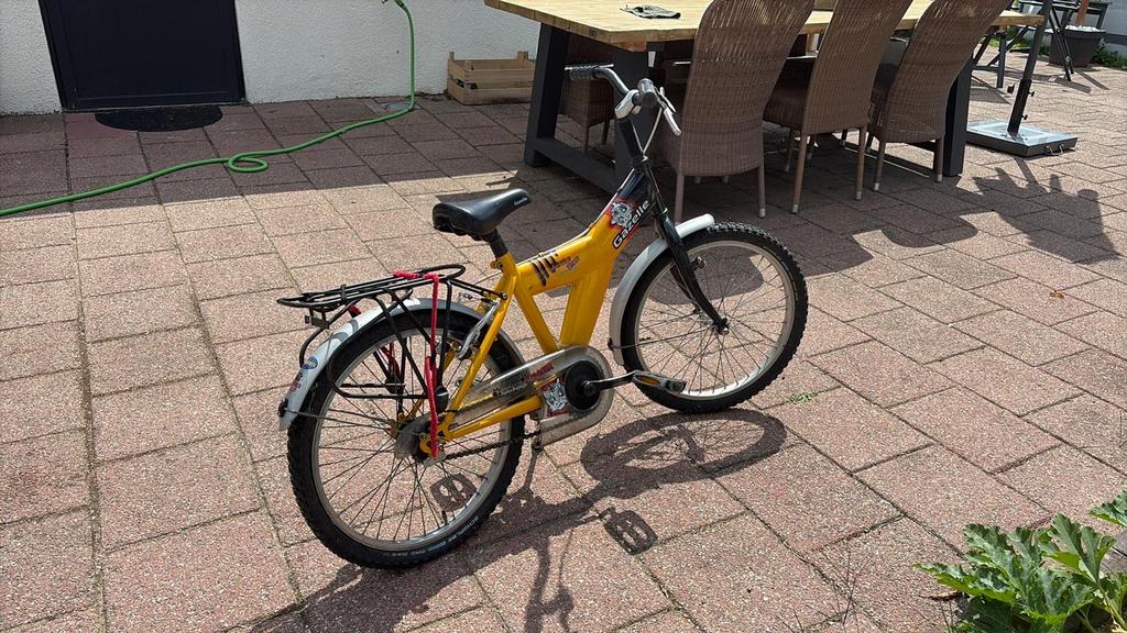 Gazelle kinderfiets 20 inch - Geel/Zwart, Ophalen of Verzenden, Gebruikt, Terugtraprem, 20 inch