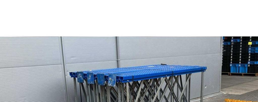 6 staanders voor palletstelling (Jungheinrich), Ophalen