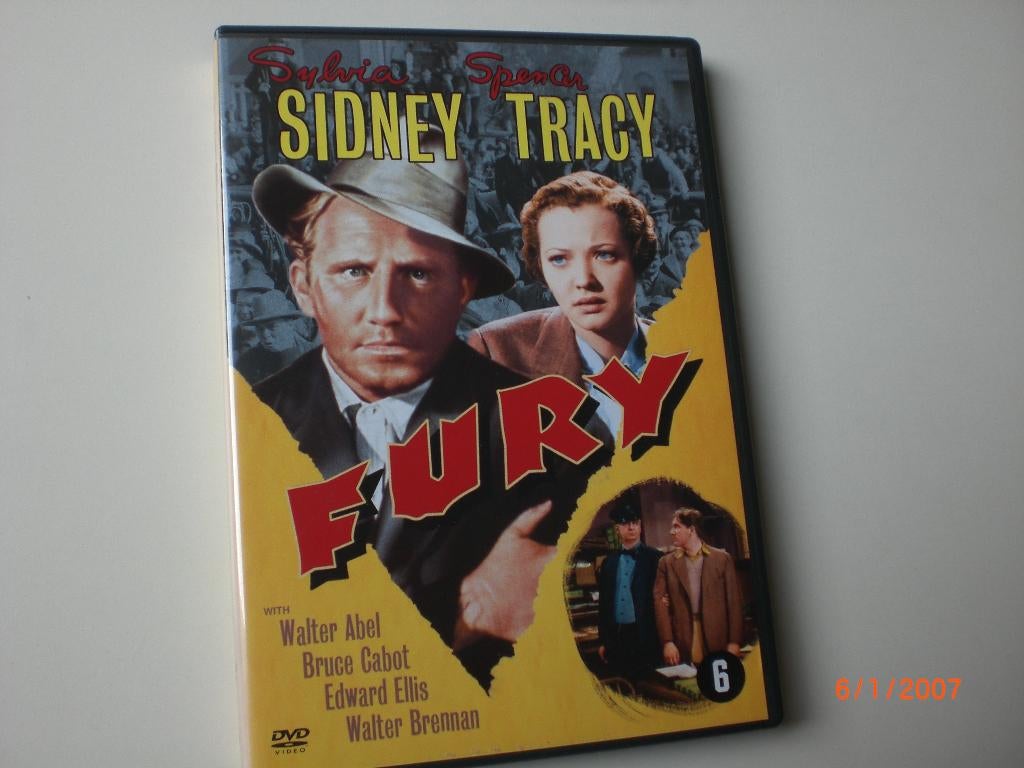 dvd Fury Sylvia Sidney Spencer Tracy Bruce Cabot, Ophalen of Verzenden, Zo goed als nieuw, Vanaf 6 jaar, Voor 1940