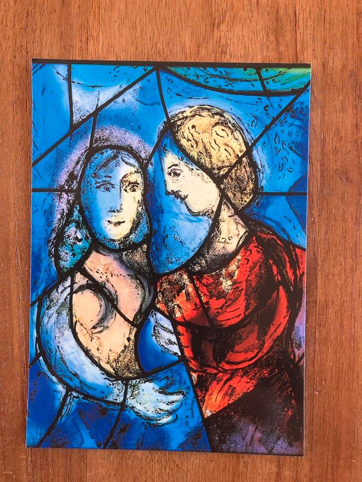 Marc Chagall - Liefdespaar, Verzamelen, Ansichtkaarten | Themakaarten, Ongelopen, 1980 tot heden, Cultuur en Media, Ophalen of Verzenden
