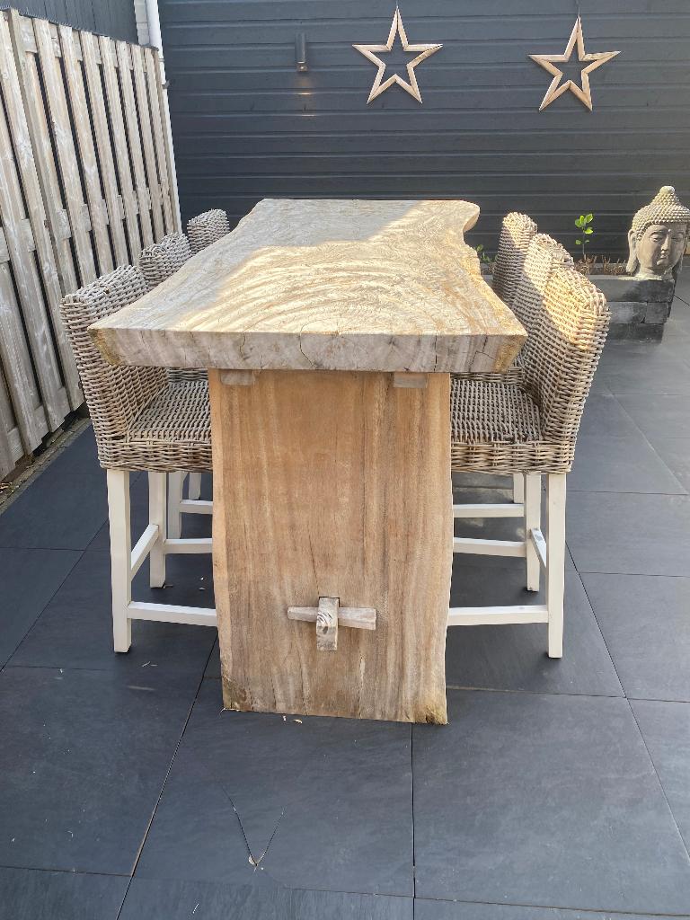 Barkrukken buiten, Tuin en Terras, Ophalen, Gebruikt, Hout