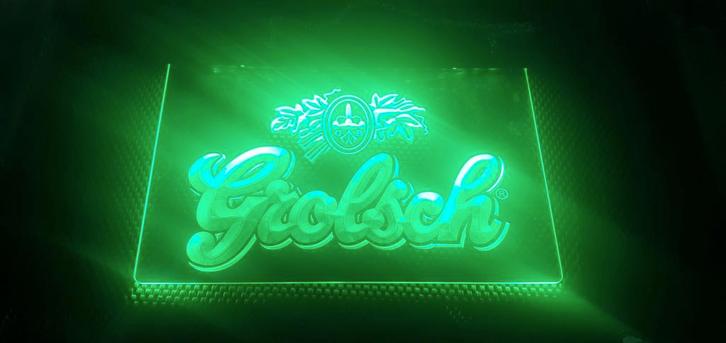  Grolsch LED Neon Reclamebord – De Ultieme Bar-Musthave! , Verzamelen, Biermerken, Nieuw, Reclamebord, Plaat of Schild, Grolsch