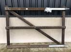 114. houten poort traditioneel | hekwerk | weidepoorten, Ophalen of Verzenden, Nieuw, Hout, Tuinhek
