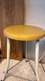 Twee Brabantia krukjes met gele zitting retro, Ophalen of Verzenden, Gebruikt, Overige materialen