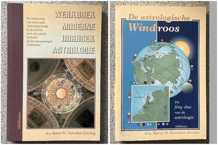 Moderne uurhoekastrologie / Windroos - Karen Hamaker Zondag, Boeken, Esoterie en Spiritualiteit, Zo goed als nieuw, Achtergrond en Informatie