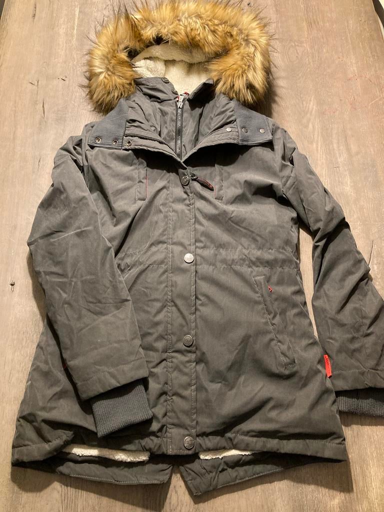 Marikoo Akira winterjas - dames - maat L, Kleding | Dames, Ophalen of Verzenden, Nieuw, Maat 42/44 (L), Grijs