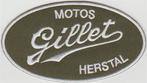 Motos Gillet Herstal stoffen opstrijk patch embleem, Ophalen of Verzenden, Nieuw