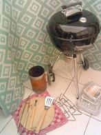 WEBER houtskool barbecue black op wielen + extra's, Ophalen, Gebruikt, Weber