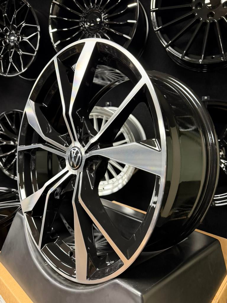 18 inch velgen voor Volkswagen Misano look 5x112 Golf 6 7 8, Auto-onderdelen, Banden en Velgen, 18 inch, Overige, Velg(en), Nieuw