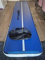 AirTrack in zeer goede staat met elektrische pomp, Sport en Fitness, Ophalen, Kindermaat 122 t/m 140, Zo goed als nieuw, Blauw