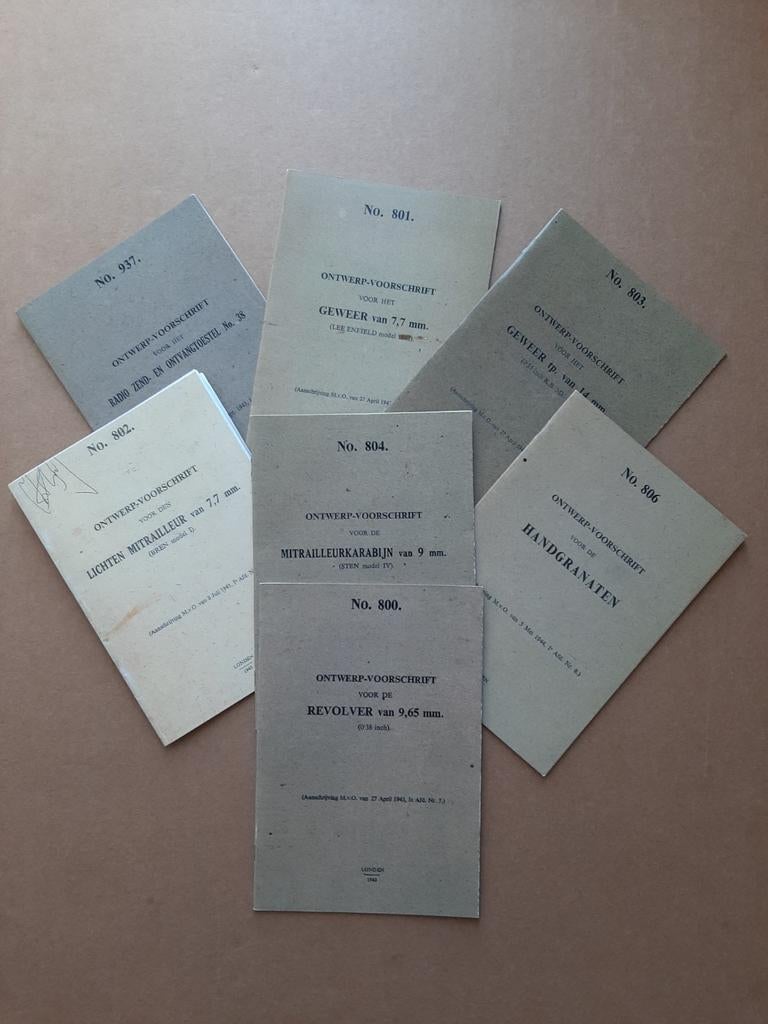 STENGUN,BREN,LEE ENFIELD,BOYS AT,REVOLVER,HANDGRANATEN,WS 38, Ophalen of Verzenden, Landmacht, Nederland, Boek of Tijdschrift