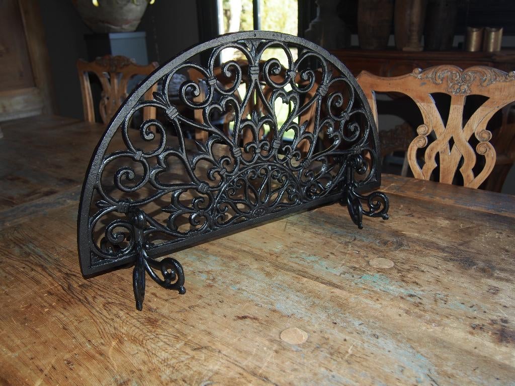 Zwarte Gietijzeren Ornament, Ophalen, Gebruikt, Zwart, Metaal