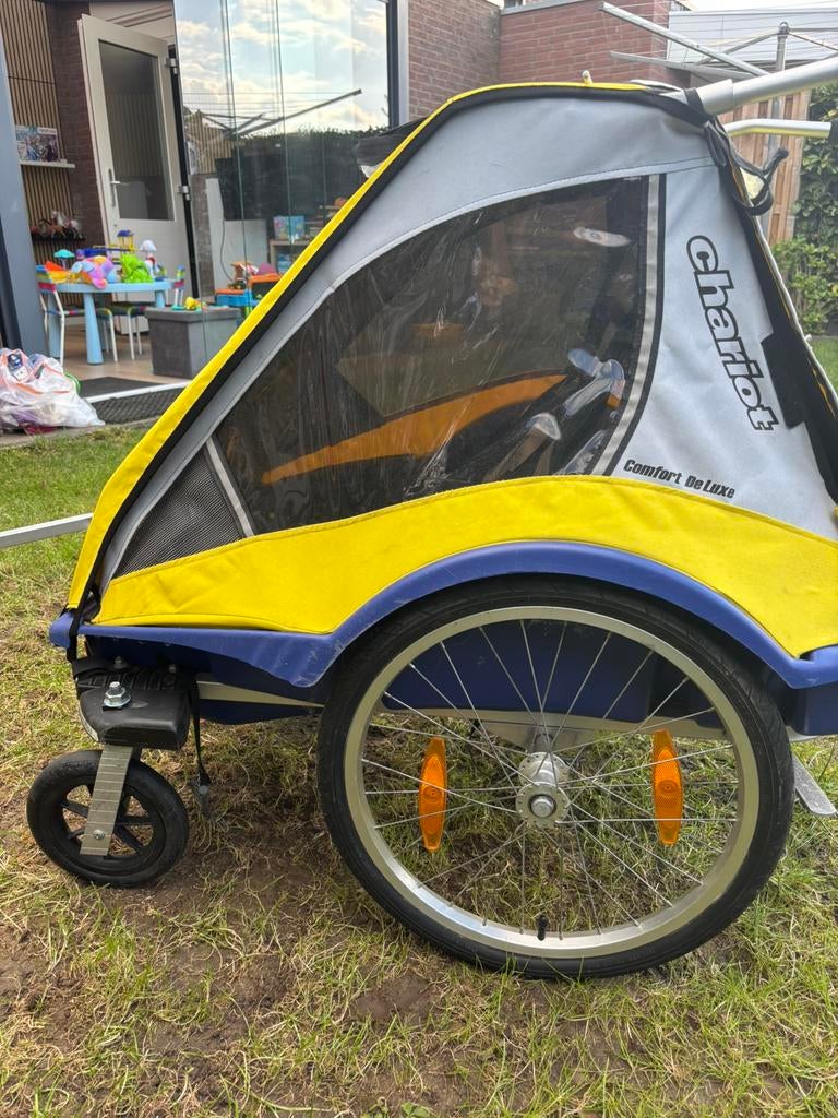 2kinds fietskar/wandelwagen Thule/Chariot, Fietsen en Brommers, Fietsaccessoires | Aanhangers en Karren, Ophalen of Verzenden